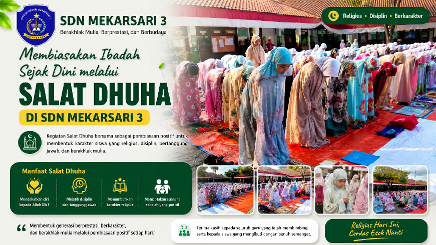 Membiasakan Ibadah Sejak Dini melalui Kegiatan Salat Dhuha