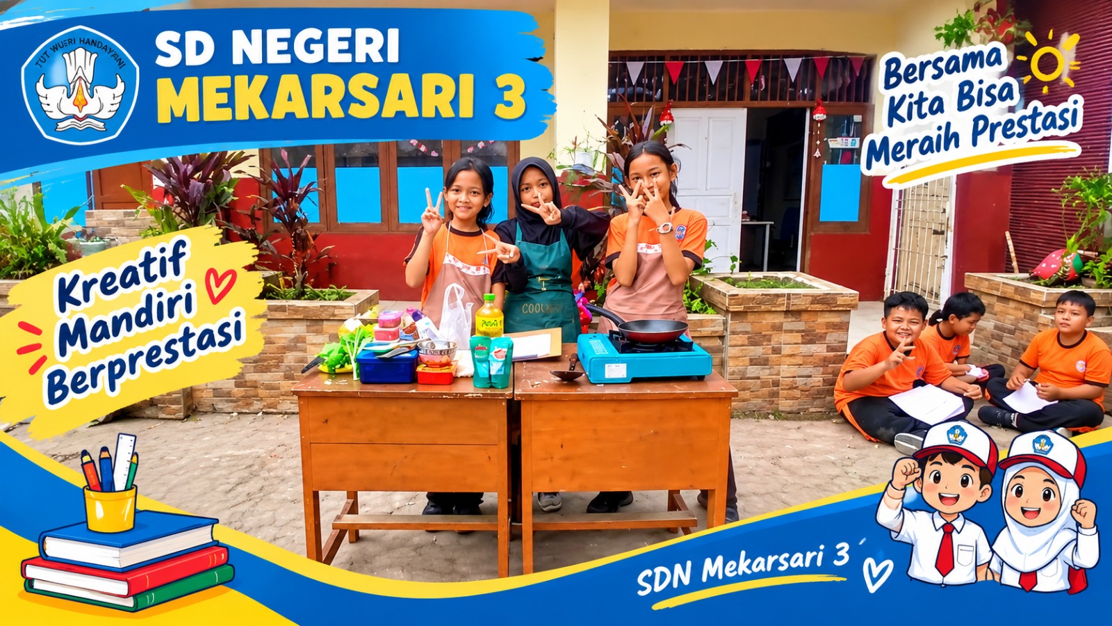 Kegiatan kokurikuler Membuat Nasi Goreng merupakan kegiatan praktik yang mengajak siswa belajar mengolah makanan sederhana