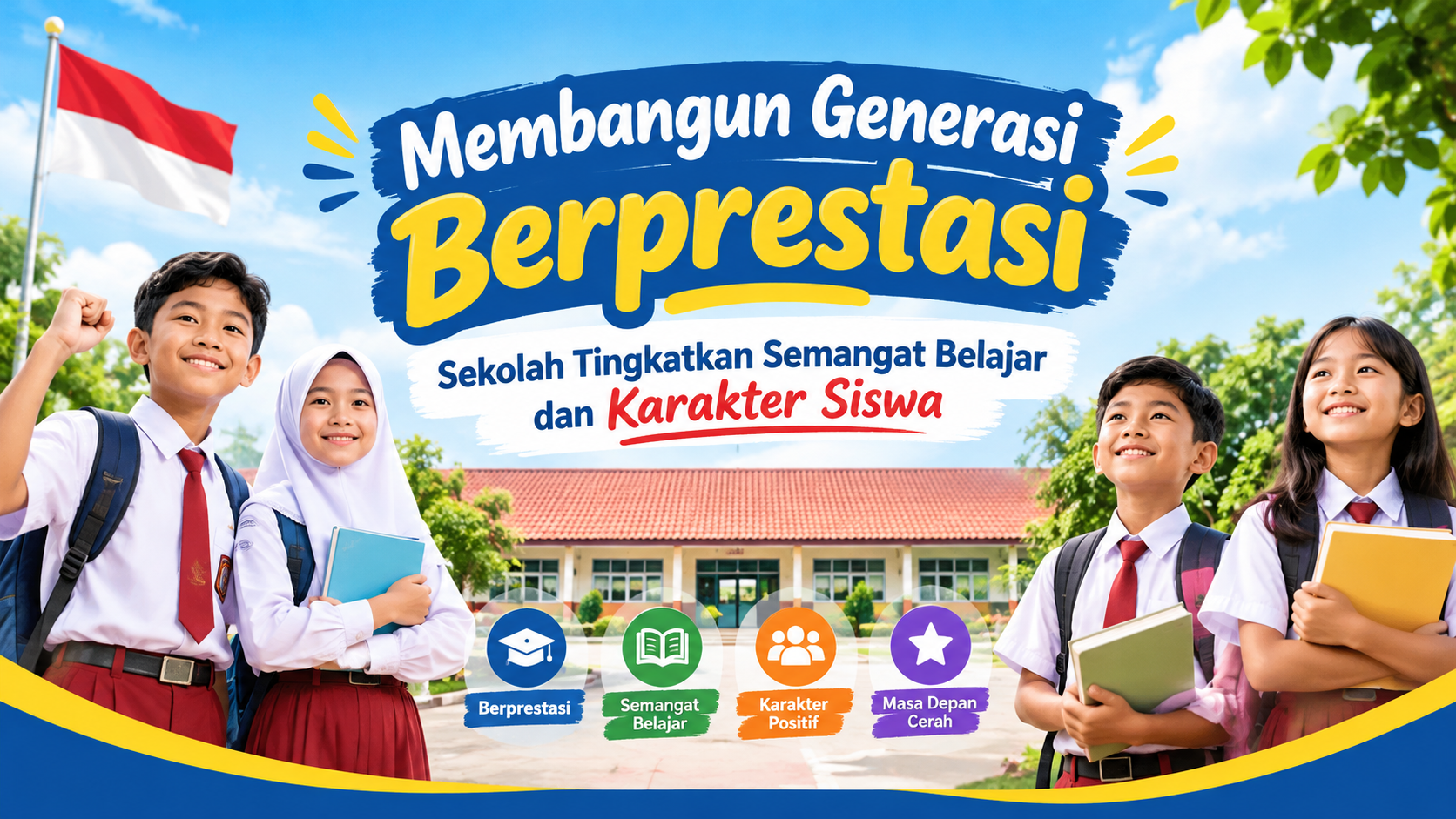 Membangun Generasi Berprestasi, Sekolah Tingkatkan Semangat Belajar dan Karakter Siswa