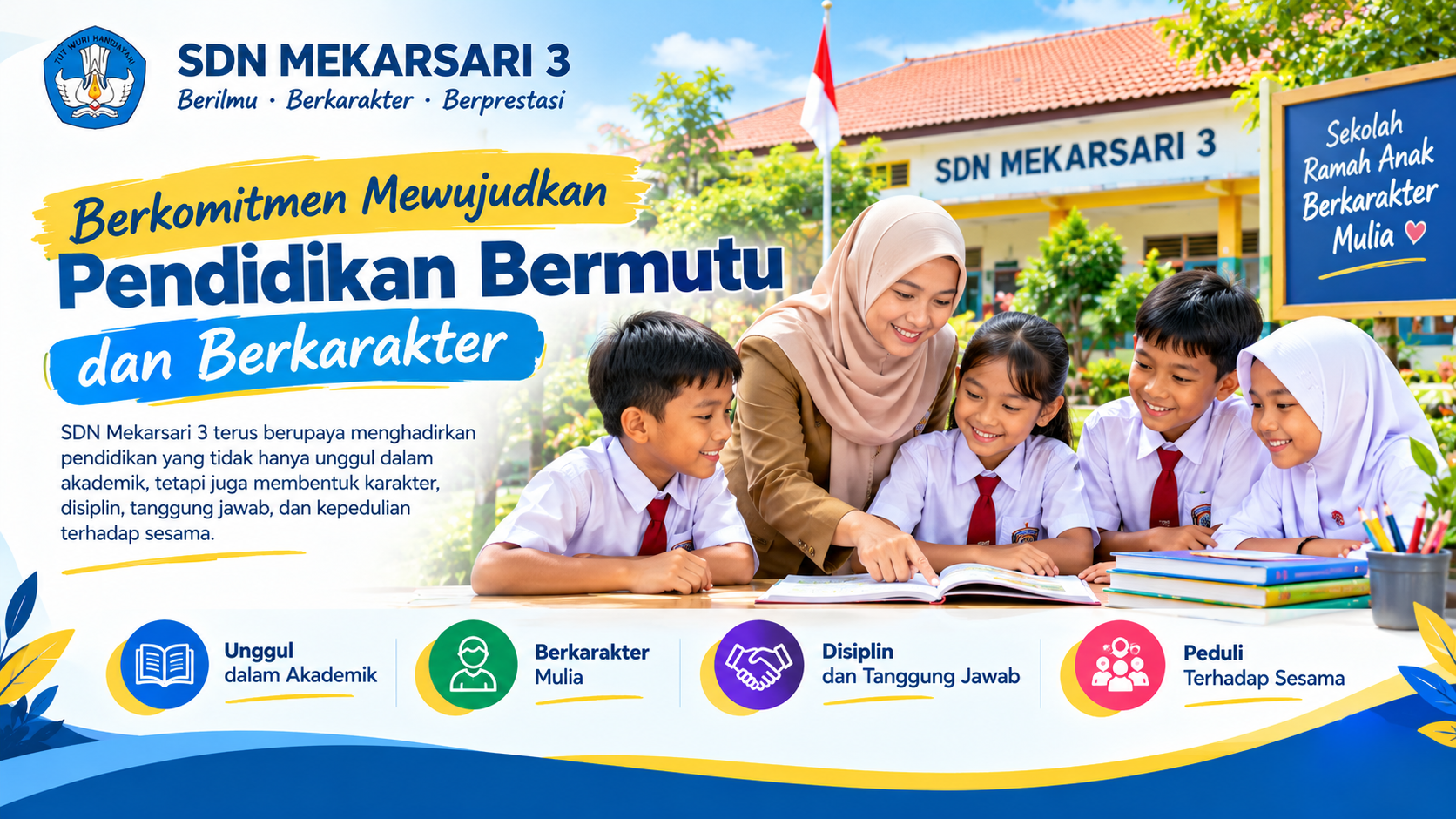 SDN Mekarsari 3 Berkomitmen Mewujudkan Pendidikan Bermutu dan Berkarakter
